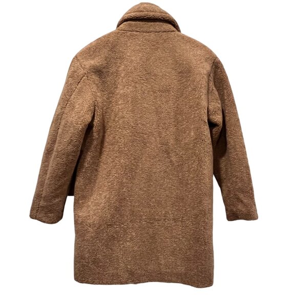 Daily Ritual Oversized Teddy Coat, NWT, Tan, XS - Picture 2 of 10